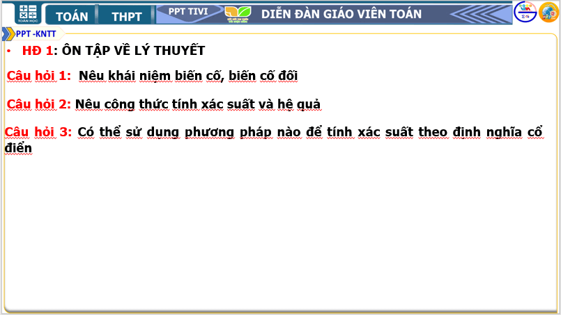 Giáo án điện tử Toán 10 Bài tập cuối chương 9 | PPT Toán 10 Kết nối tri thức