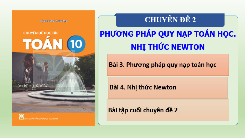 Giáo án điện tử Chuyên đề Toán 10 Kết nối Bài 3: Phương pháp quy nạp toán học | PPT Chuyên đề học tập Toán 10 Kết nối tri thức