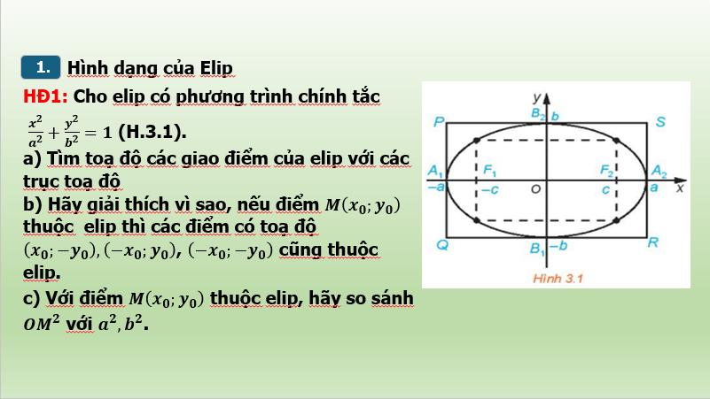 Giáo án điện tử Chuyên đề Toán 10 Kết nối Bài 5: Elip | PPT Chuyên đề học tập Toán 10 Kết nối tri thức