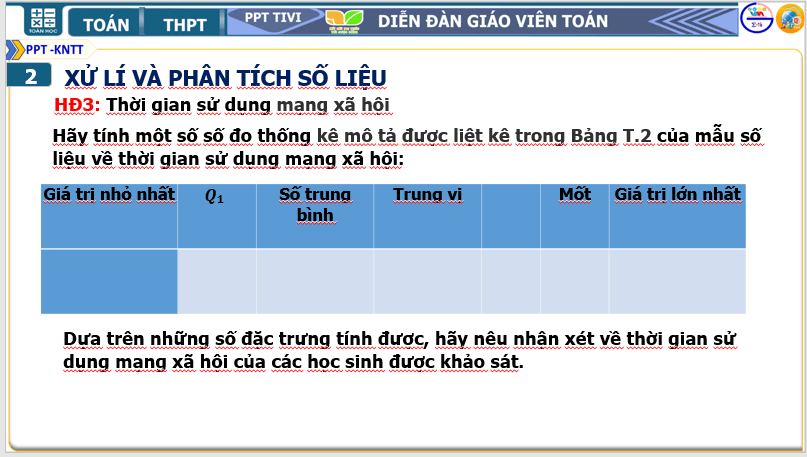 Giáo án điện tử Toán 10 Mạng xã hội: Lợi và hại | PPT Toán 10 Kết nối tri thức