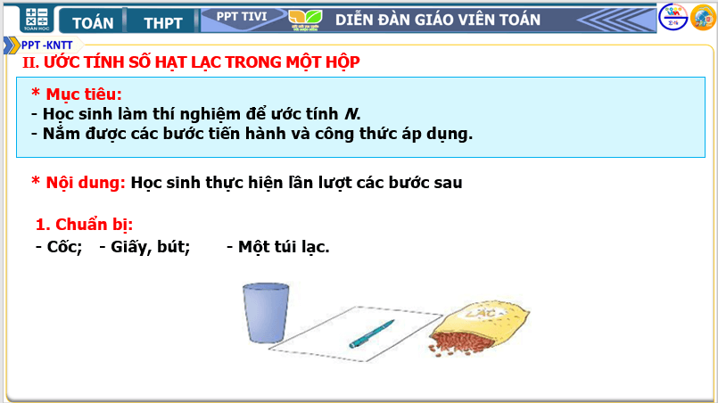 Giáo án điện tử Toán 10 Ước tính số cá thể trong một quần thể | PPT Toán 10 Kết nối tri thức