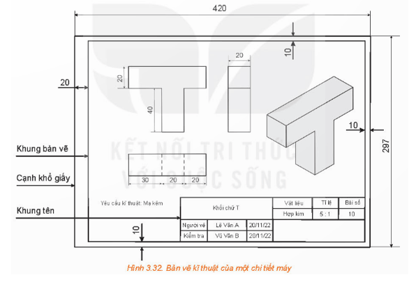 Giáo án Chuyên đề Toán 11 Kết nối tri thức Bài 12: Bản vẽ kĩ thuật