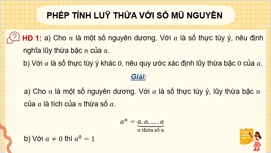 Giáo án điện tử Toán 11 Cánh diều Bài 1: Phép tính lũy thừa với số mũ thực | PPT Toán 11