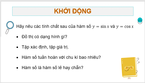 Giáo án điện tử Toán 11 Chân trời Bài 1: Tìm hiểu hàm số lượng giác bằng phần mềm GeoGebra | PPT Toán 11 Chân trời sáng tạo