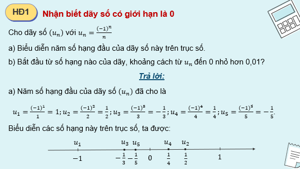 Giáo án điện tử Toán 11 Kết nối Bài 15: Giới hạn của dãy số | PPT Toán 11 Kết nối tri thức