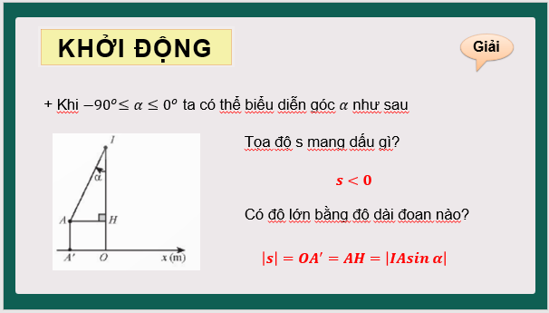 Giáo án điện tử Toán 11 Chân trời Bài 2: Giá trị lượng giác của một góc lượng giác | PPT Toán 11 Chân trời sáng tạo