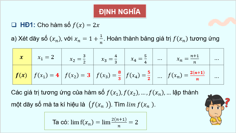 Giáo án điện tử Toán 11 Cánh diều Bài 2: Giới hạn của hàm số | PPT Toán 11