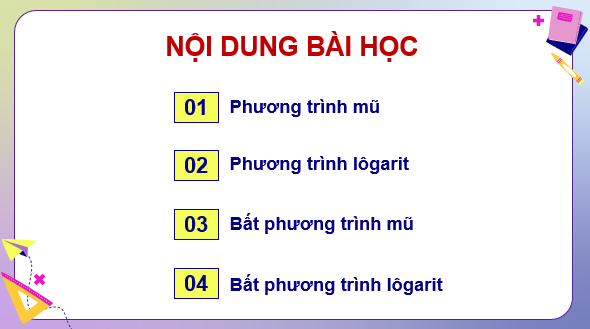 Giáo án điện tử Toán 11 Kết nối Bài 21: Phương trình, bất phương trình mũ và lôgarit | PPT Toán 11 Kết nối tri thức