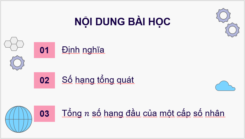 Giáo án điện tử Toán 11 Cánh diều Bài 3: Cấp số nhân | PPT Toán 11