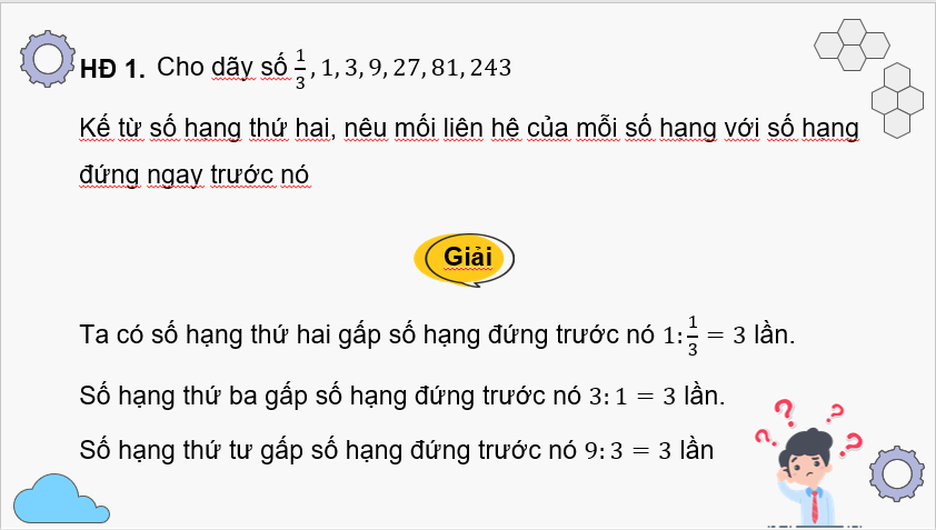 Giáo án điện tử Toán 11 Cánh diều Bài 3: Cấp số nhân | PPT Toán 11