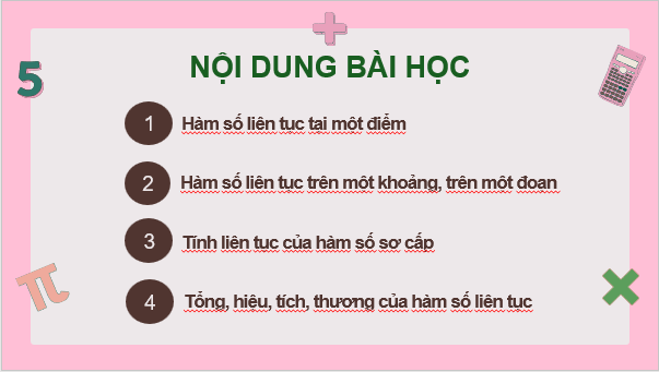 Giáo án điện tử Toán 11 Chân trời Bài 3: Hàm số liên tục | PPT Toán 11 Chân trời sáng tạo