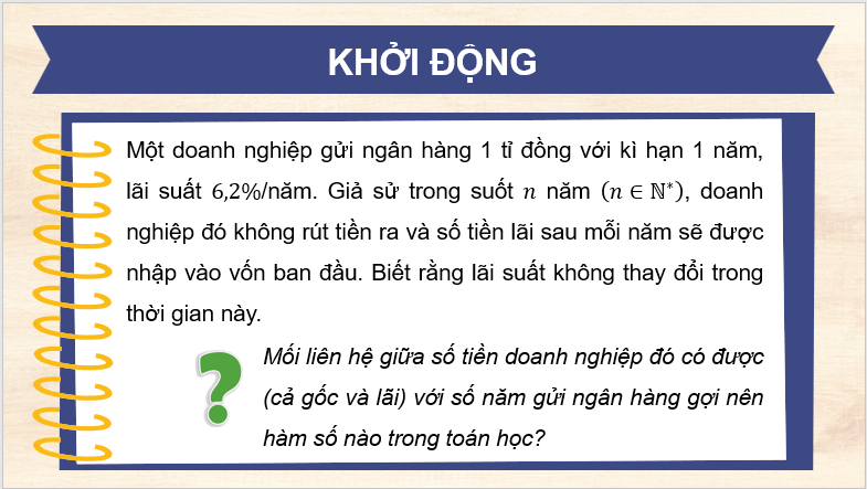 Giáo án điện tử Toán 11 Cánh diều Bài 3: Hàm số mũ. Hàm số lôgarit | PPT Toán 11