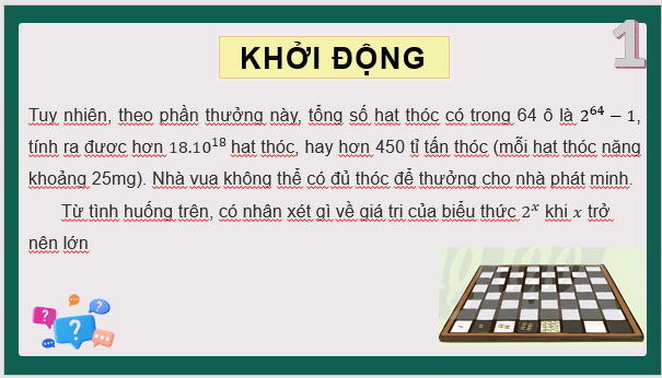 Giáo án điện tử Toán 11 Chân trời Bài 3: Hàm số mũ. Hàm số lôgarit | PPT Toán 11 Chân trời sáng tạo