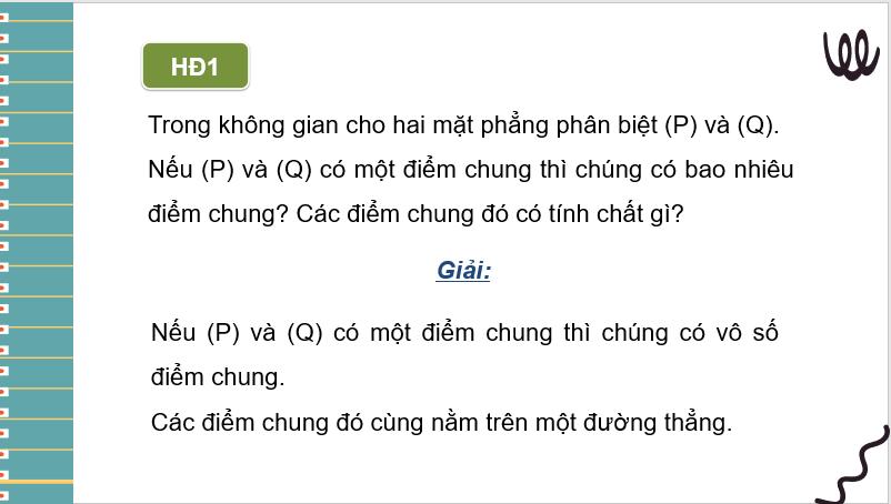 Giáo án điện tử Toán 11 Cánh diều Bài 4: Hai mặt phẳng song song | PPT Toán 11