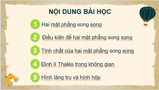 Giáo án điện tử Toán 11 Chân trời Bài 4: Hai mặt phẳng song song | PPT Toán 11 Chân trời sáng tạo