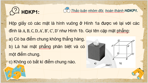 Giáo án điện tử Toán 11 Chân trời Bài 4: Hai mặt phẳng song song | PPT Toán 11 Chân trời sáng tạo