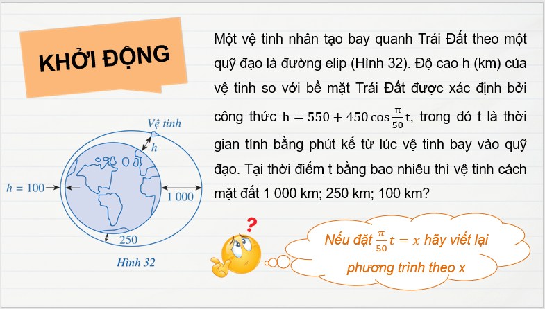 Giáo án điện tử Toán 11 Cánh diều Bài 4: Phương trình lượng giác cơ bản | PPT Toán 11