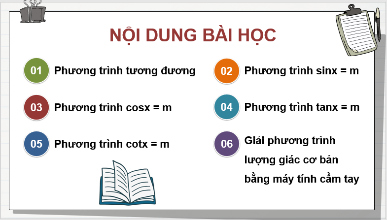 Giáo án điện tử Toán 11 Cánh diều Bài 4: Phương trình lượng giác cơ bản | PPT Toán 11