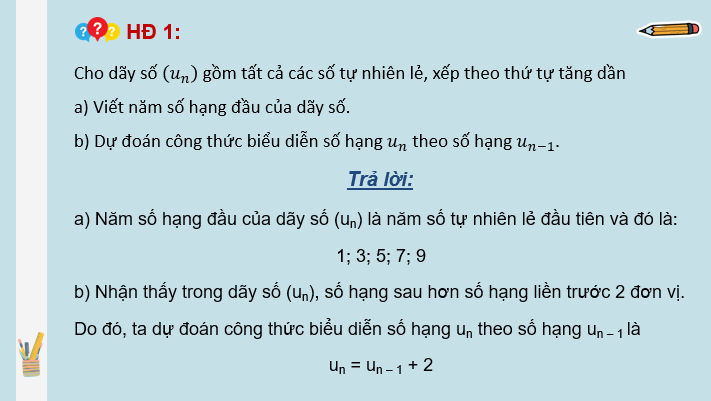 Giáo án điện tử Toán 11 Kết nối Bài 6: Cấp số cộng | PPT Toán 11 Kết nối tri thức