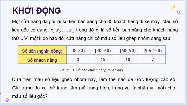 Giáo án điện tử Toán 11 Kết nối Bài 9: Các số đặc trưng đo xu thế trung tâm | PPT Toán 11 Kết nối tri thức