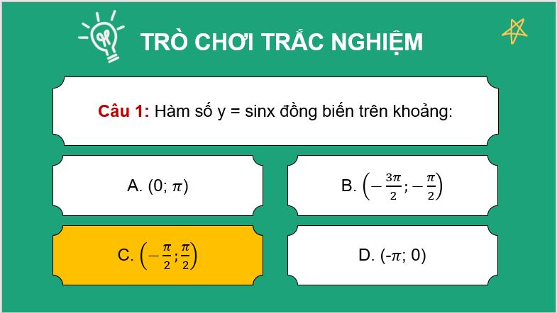 Giáo án điện tử Toán 11 Cánh diều Bài tập cuối chương 1 | PPT Toán 11