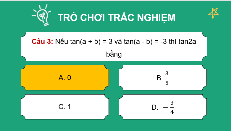 Giáo án điện tử Toán 11 Cánh diều Bài tập cuối chương 1 | PPT Toán 11