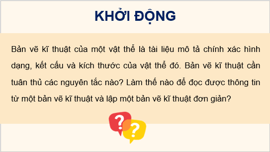 Giáo án điện tử Chuyên đề Toán 11 Kết nối Bài 12: Bản vẽ kĩ thuật | PPT Chuyên đề học tập Toán 11 Kết nối tri thức
