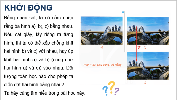 Giáo án điện tử Chuyên đề Toán 11 Kết nối Bài 5: Phép dời hình | PPT Chuyên đề học tập Toán 11 Kết nối tri thức