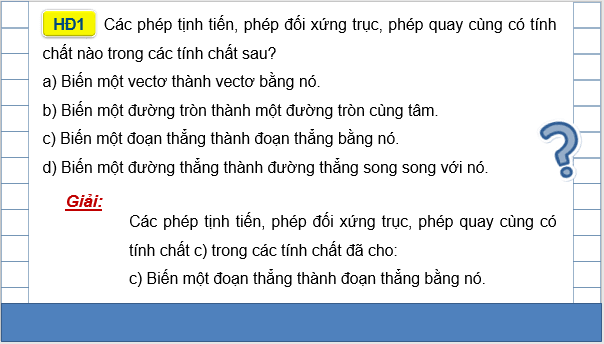 Giáo án điện tử Chuyên đề Toán 11 Kết nối Bài 5: Phép dời hình | PPT Chuyên đề học tập Toán 11 Kết nối tri thức