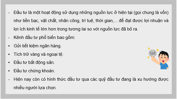 Giáo án điện tử Chuyên đề Toán 12 Kết nối Bài 7: Đầu tư tài chính. Lập kế hoạch tài chính cá nhân | PPT Chuyên đề học tập Toán 12 Kết nối tri thức