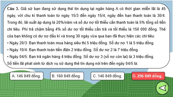 Giáo án điện tử Chuyên đề Toán 12 Kết nối Bài tập cuối chuyên đề 3 | PPT Chuyên đề học tập Toán 12 Kết nối tri thức