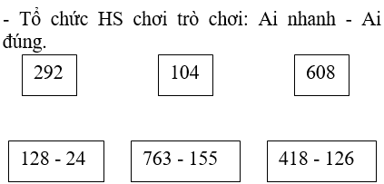 Giáo án Toán lớp 2 Phép trừ có nhớ trong phạm vi 1000 | Chân trời sáng tạo