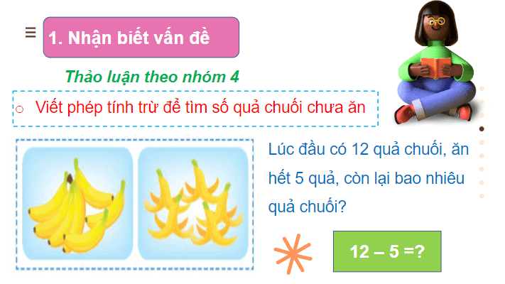 Giáo án điện tử 12 trừ đi một số lớp 2 | PPT Toán lớp 2 Chân trời sáng tạo