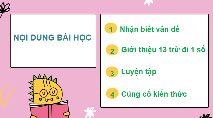 Giáo án điện tử 13 trừ đi một số lớp 2 | PPT Toán lớp 2 Chân trời sáng tạo