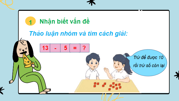 Giáo án điện tử 13 trừ đi một số lớp 2 | PPT Toán lớp 2 Chân trời sáng tạo