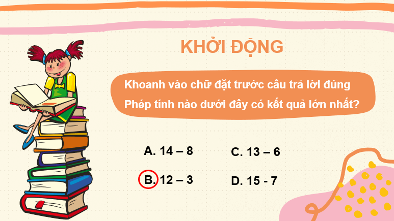 Giáo án điện tử Toán lớp 2 Bài 13: Bài toán về nhiều hơn, ít hơn một số đơn vị | PPT Toán lớp 2 Kết nối tri thức