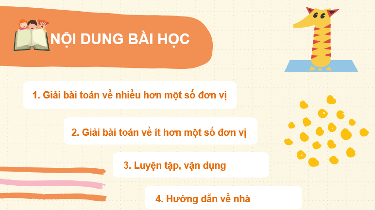 Giáo án điện tử Toán lớp 2 Bài 13: Bài toán về nhiều hơn, ít hơn một số đơn vị | PPT Toán lớp 2 Kết nối tri thức