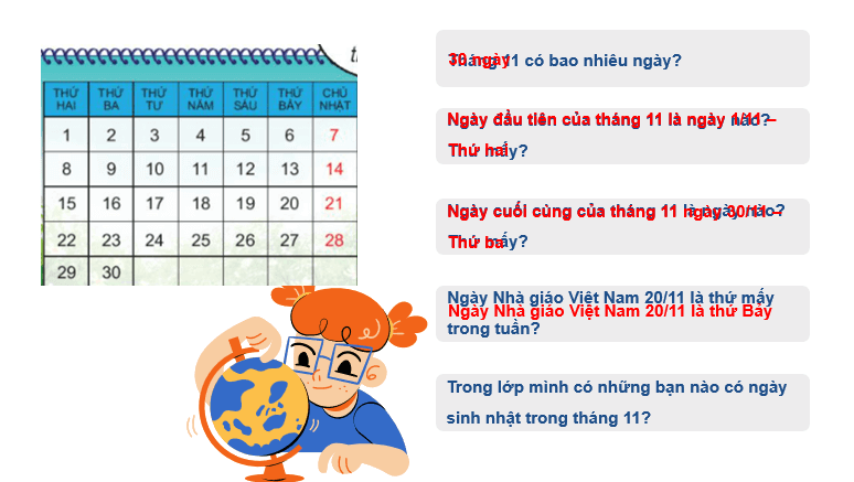 Giáo án điện tử Toán lớp 2 Bài 30: Ngày - tháng | PPT Toán lớp 2 Kết nối tri thức