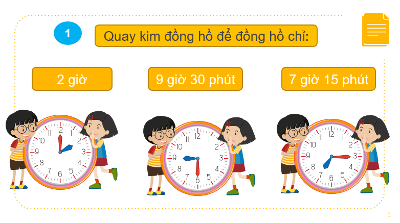 Giáo án điện tử Toán lớp 2 Bài 31: Thực hành và trải nghiệm xem đồng hồ, xem lịch | PPT Toán lớp 2 Kết nối tri thức