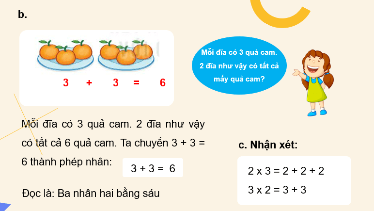 Giáo án điện tử Toán lớp 2 Bài 37: Phép nhân | PPT Toán lớp 2 Kết nối tri thức