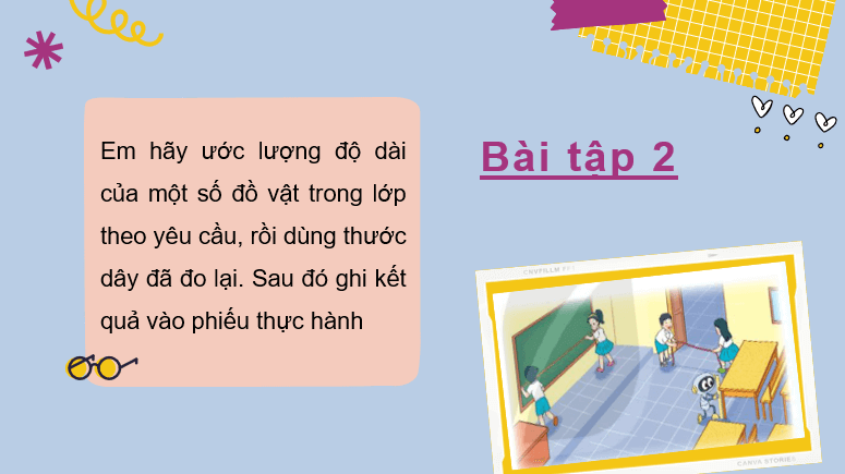 Giáo án điện tử Toán lớp 2 Bài 57: Thực hành và trải nghiệm đo độ dài | PPT Toán lớp 2 Kết nối tri thức