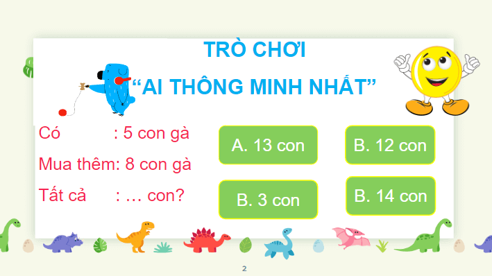 Giáo án điện tử Toán lớp 2 Bài toán nhiều hơn | PPT Toán lớp 2 Chân trời sáng tạo