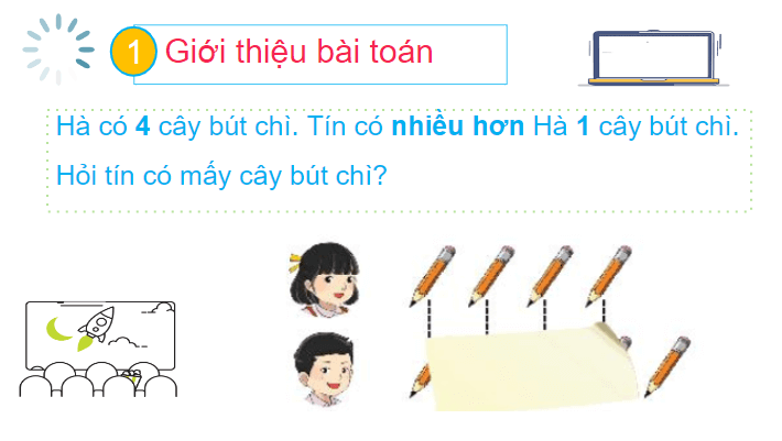 Giáo án điện tử Toán lớp 2 Bài toán nhiều hơn | PPT Toán lớp 2 Chân trời sáng tạo