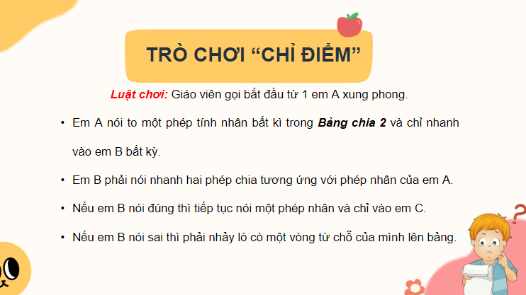 Giáo án điện tử Toán lớp 2 Bảng chia 2 | PPT Toán lớp 2 Cánh diều