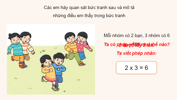 Giáo án điện tử Toán lớp 2 Bảng nhân 2 | PPT Toán lớp 2 Cánh diều