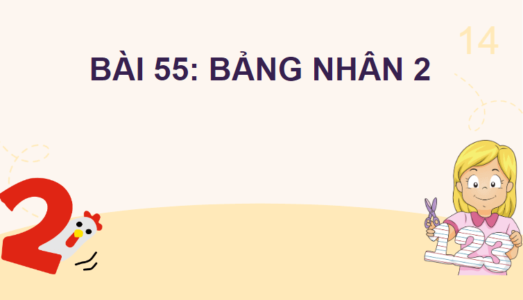 Giáo án điện tử Toán lớp 2 Bảng nhân 2 | PPT Toán lớp 2 Cánh diều