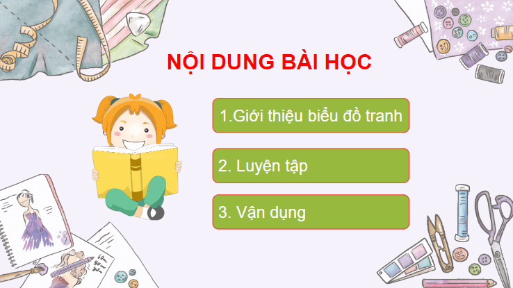 Giáo án điện tử Toán lớp 2 Biểu đồ tranh | PPT Toán lớp 2 Cánh diều