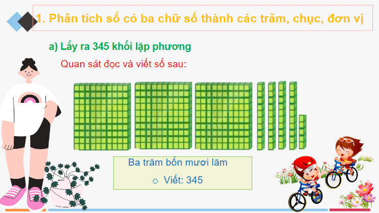 Giáo án điện tử Toán lớp 2 Các số có ba chữ số (tiếp theo) | PPT Toán lớp 2 Cánh diều