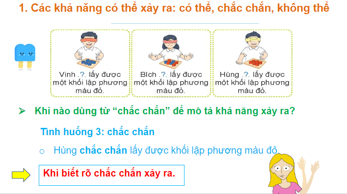 Giáo án điện tử Toán lớp 2 Có thể, chắc chắn, không thể | PPT Toán lớp 2 Chân trời sáng tạo