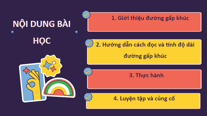 Giáo án điện tử Toán lớp 2 Đường gấp khúc | PPT Toán lớp 2 Chân trời sáng tạo